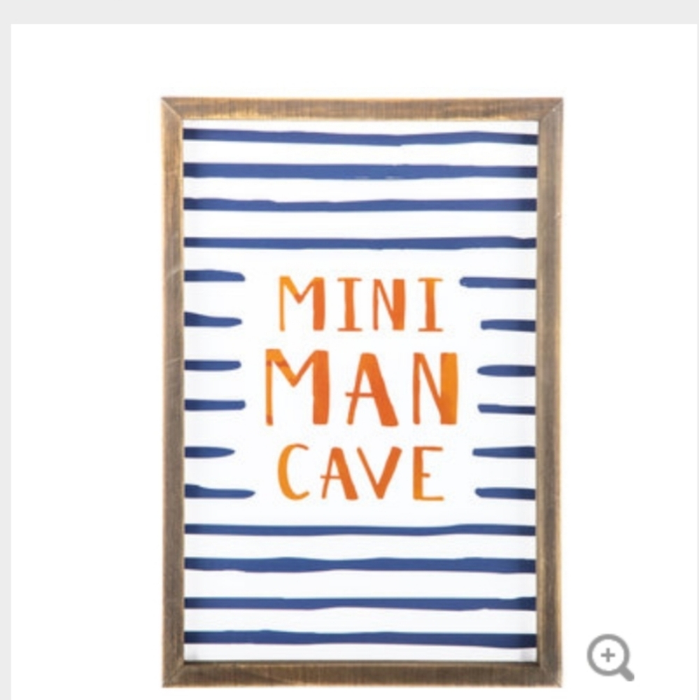 Mini man cave wall decor